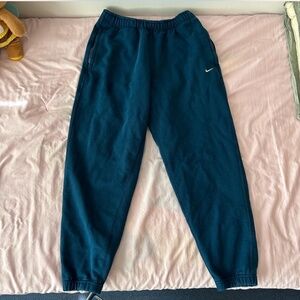 Nike blue teal Fleece Joggers athletic sweatpants